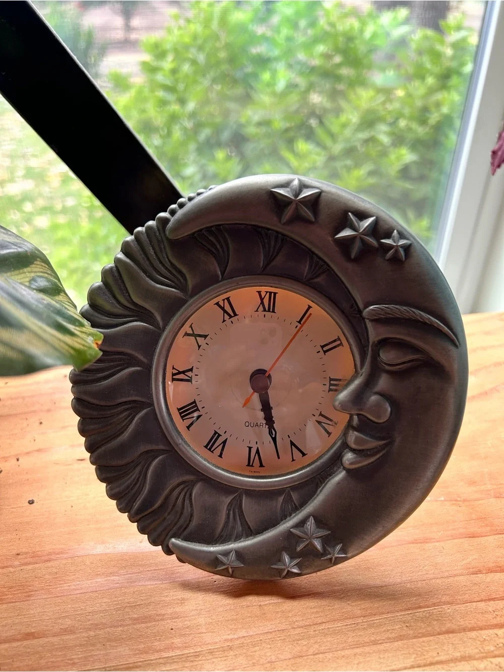 Vintage Decorative sun Moon Clock